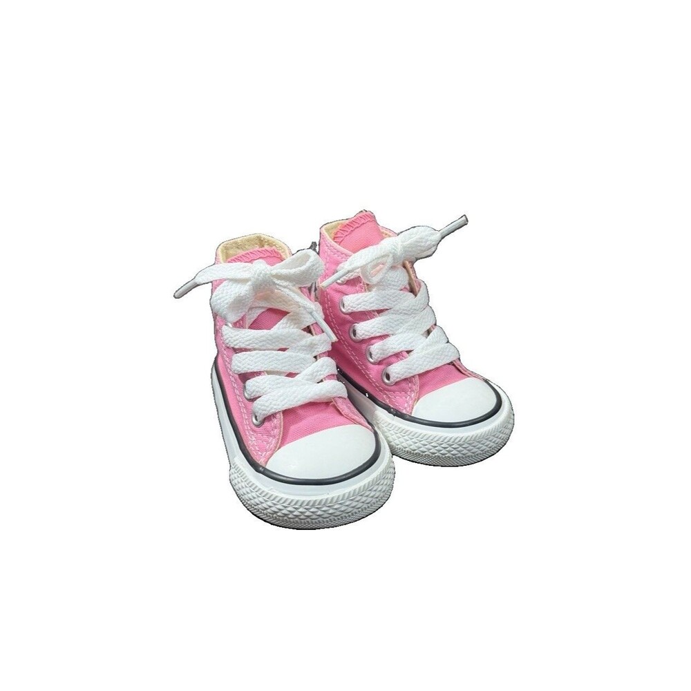 Converse Chuck Taylor All Star Hi Pink Toddler Girl's High Top Shoes, Size 3C
